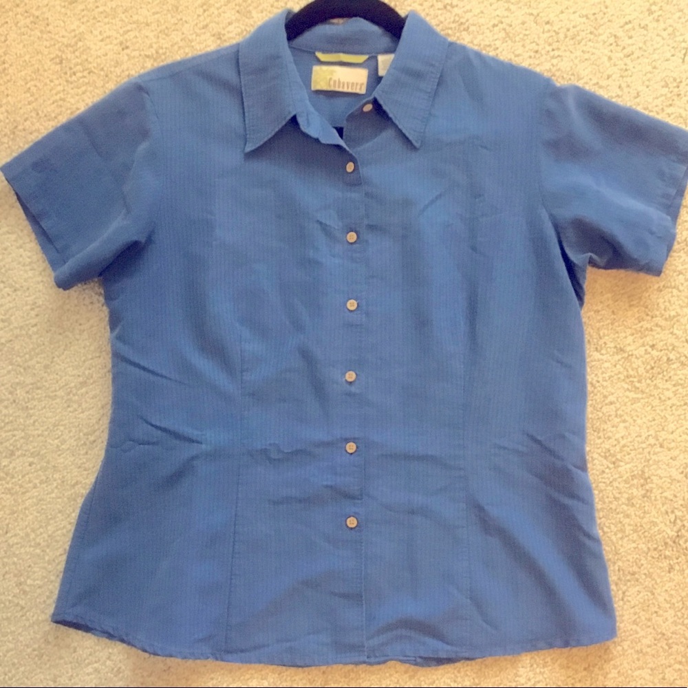 EUC Cubavera Short Sleeve Button Down Shirt